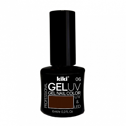Гель-лак для ногтей Kiki Gel Uv&Led 06 шоколадный лак для ногтей с гелевым эффектом kiki gel effect 069 телесно розовый