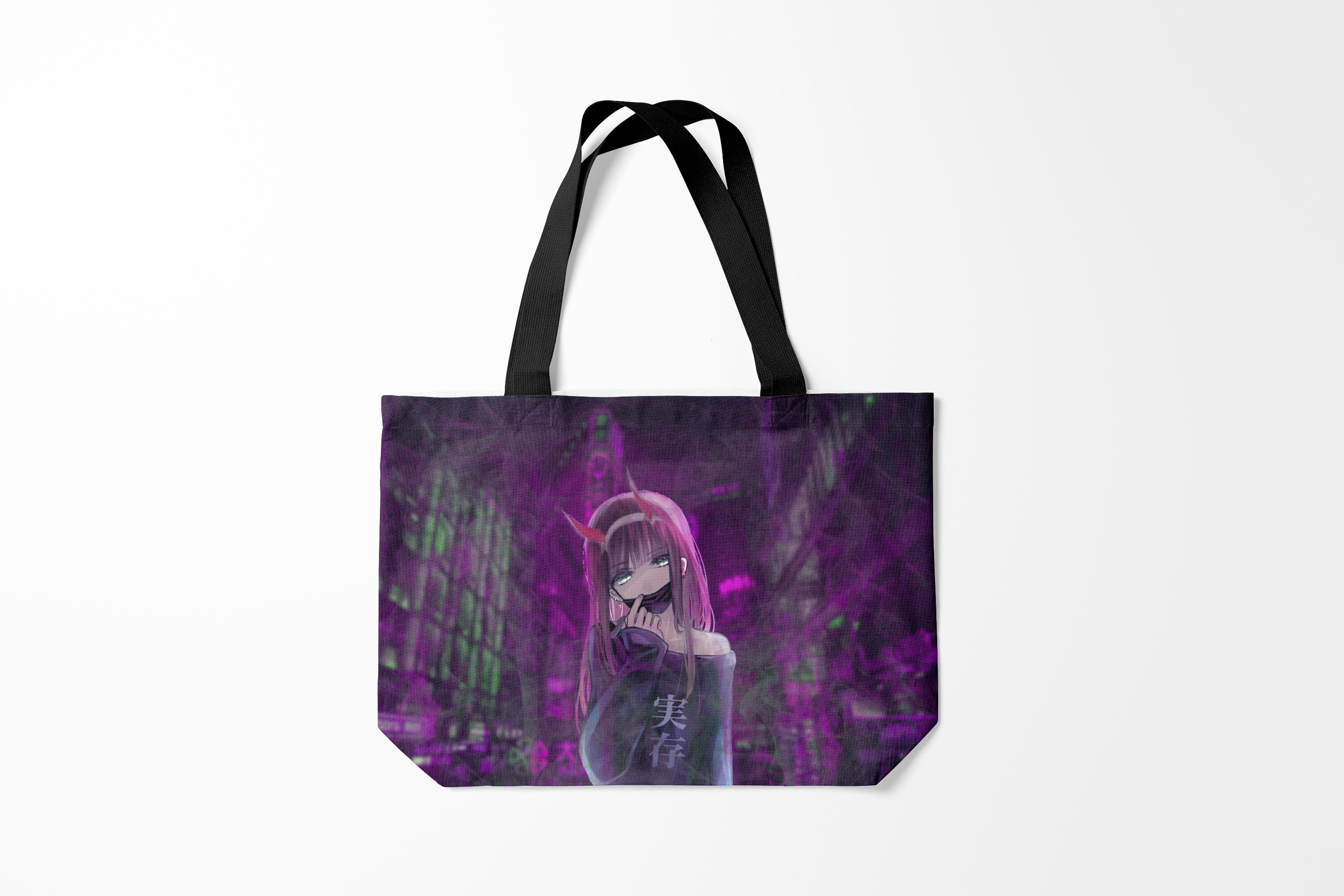 

Сумка шoппер унисекс Burnettie Darling in the FranXX Zero Two mask, фиолетовый, Darling in the FranXX Zero Two mask