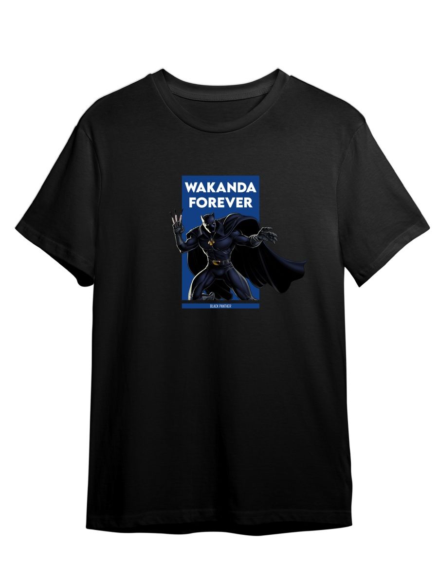 

Футболка унисекс СувенирShop Черная пантера/Black Panther/Marvel 6 черная XS (42-44), Черный, "Черная пантера/Black Panther/Marvel" 6