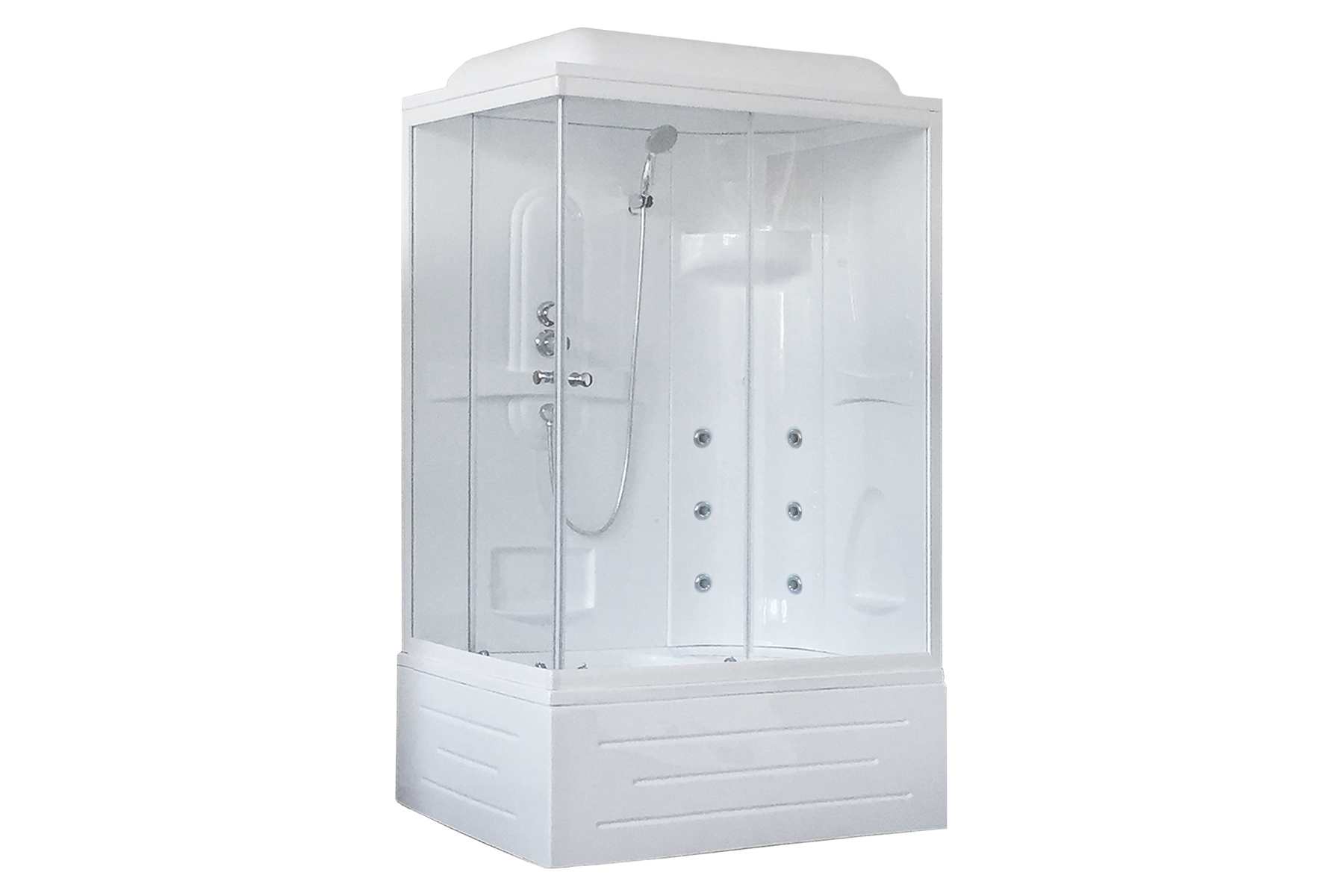 фото Душевая кабина royal bath rb 8100bp2-t (прозрачное) правая