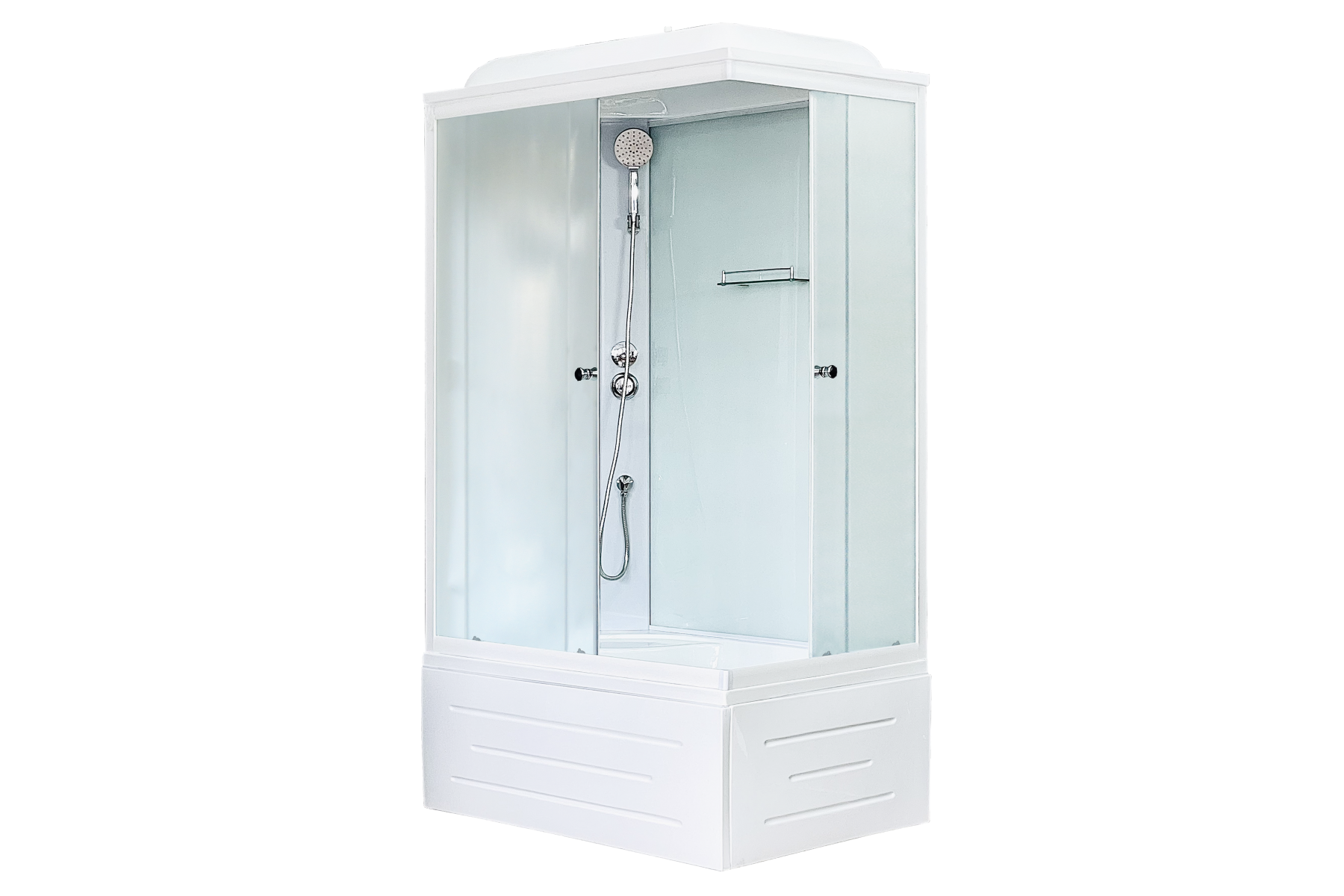 фото Душевая кабина royal bath rb 8100bp5-wc белое, матовое левая