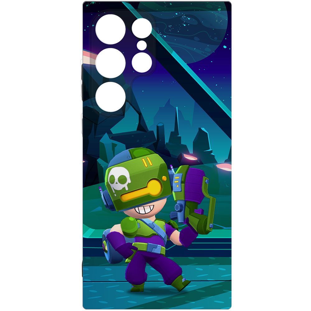 

Чехол-накладка Soft Case Brawl Stars-Контрабандистка Пенни для Samsung Galaxy S24 Ultra, Черный