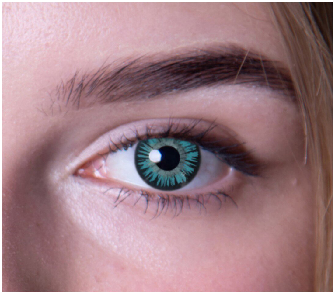 Купить Цветные контактные линзы DOX JS17 Green -3.75, 8, 6, 14, 2 1 шт.
