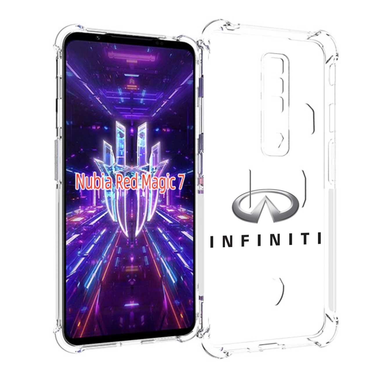 

Чехол MyPads Infiniti-3 мужской для ZTE Nubia Red Magic 7, Прозрачный, Tocco