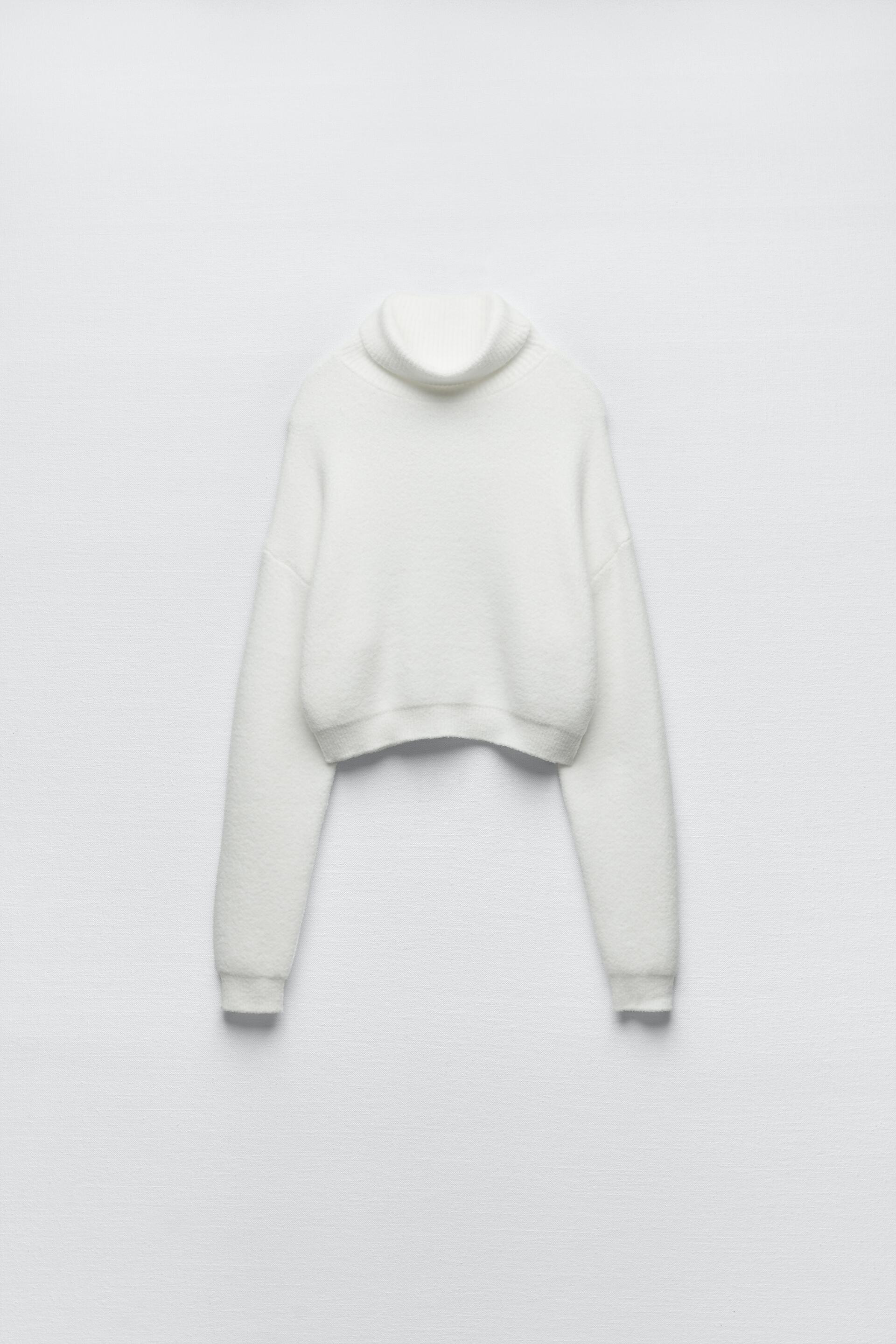 

Свитер женский ZARA 09598199 белый M (доставка из-за рубежа), 09598199