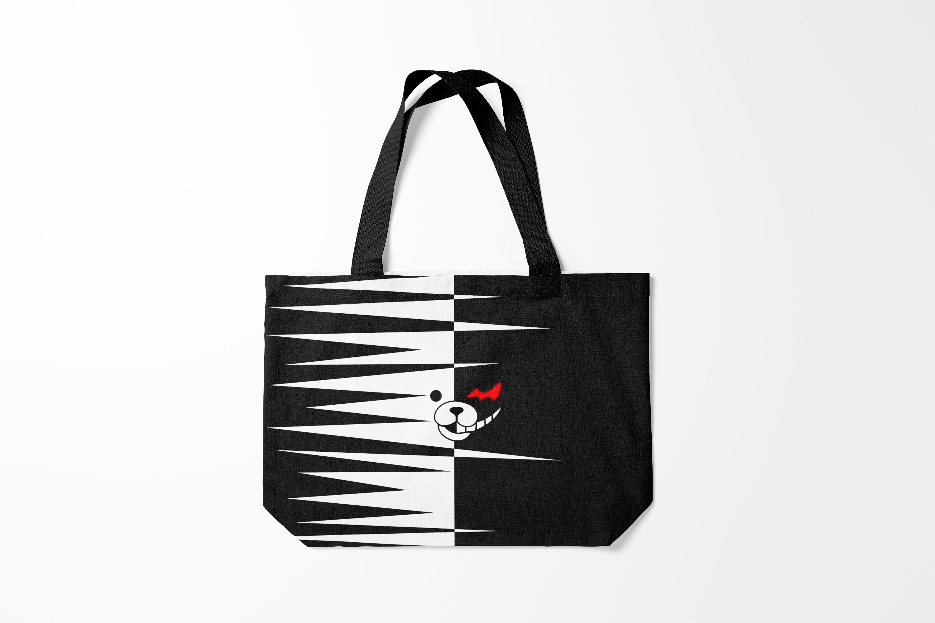 

Сумка шoппер унисекс Burnettie Danganronpa MONOKUMA зубья, черный, Danganronpa MONOKUMA зубья