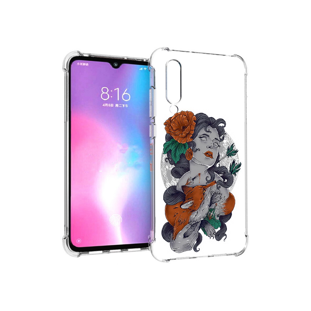 

Чехол MyPads Tocco для Xiaomi Mi CC9 темная девушка с лисой (PT134127.292.639), Прозрачный, Tocco