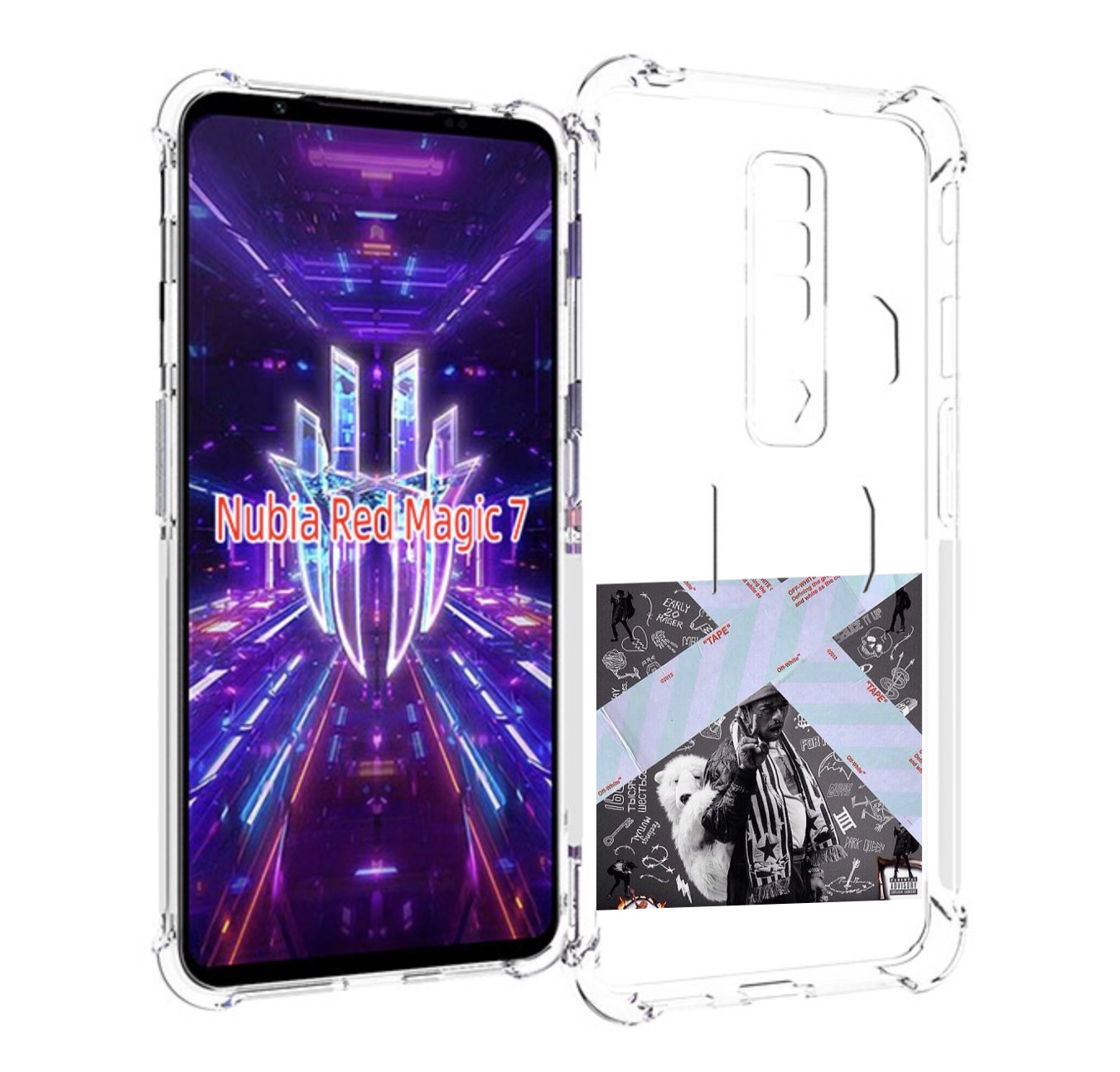 

Чехол MyPads Lil Uzi Vert - Luv Is Rage 2 для ZTE Nubia Red Magic 7, Прозрачный, Tocco