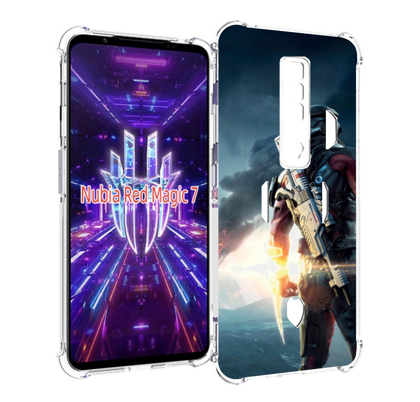 

Чехол MyPads Mass Effect Andromeda Ryder для ZTE Nubia Red Magic 7, Прозрачный, Tocco