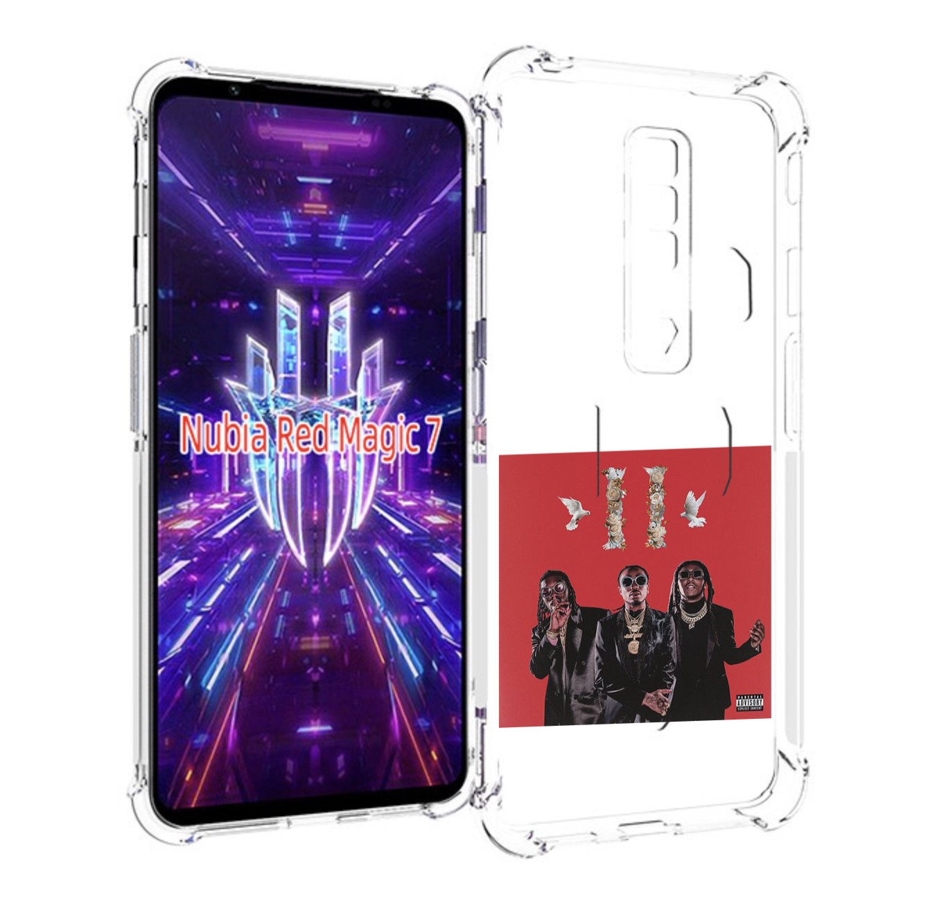 

Чехол MyPads Migos - Culture II для ZTE Nubia Red Magic 7, Прозрачный, Tocco