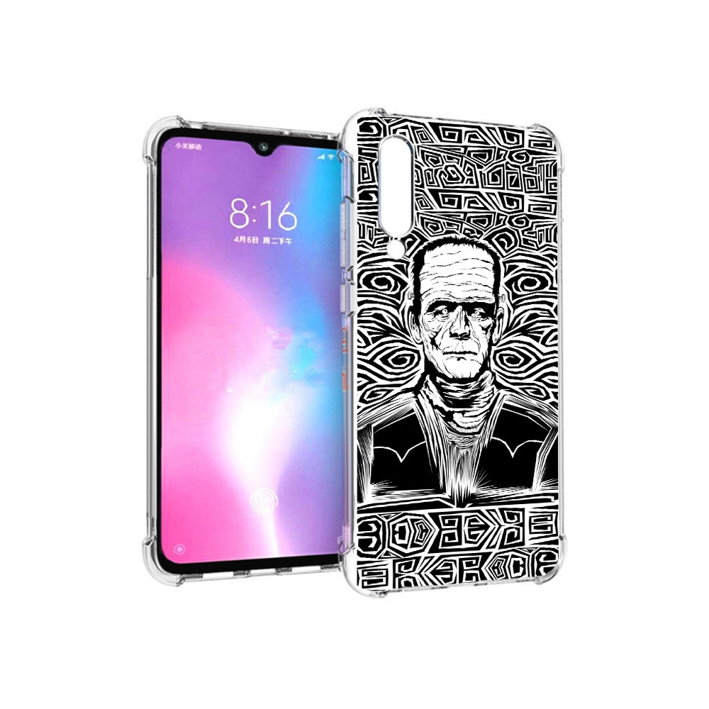 

Чехол MyPads Tocco для Xiaomi Mi CC9 франкенштейн черно белый (PT134127.292.661), Прозрачный, Tocco