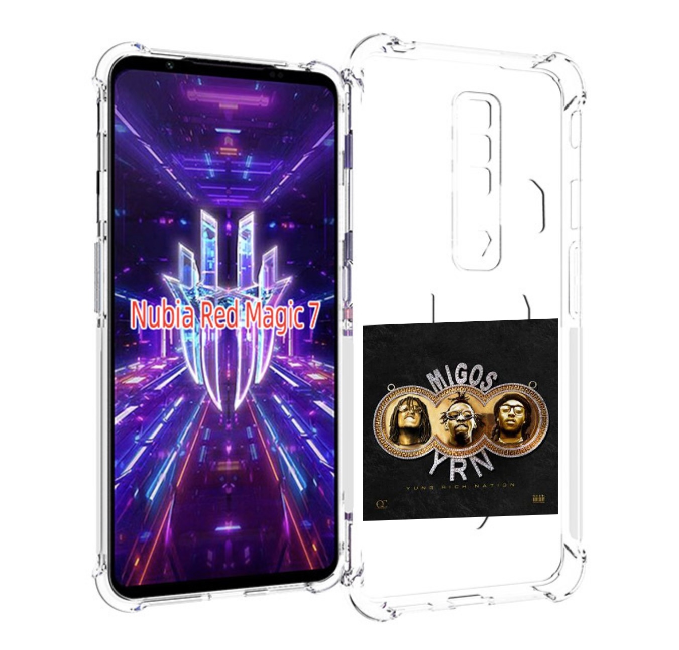 

Чехол MyPads Migos - Yung Rich Nation для ZTE Nubia Red Magic 7, Прозрачный, Tocco