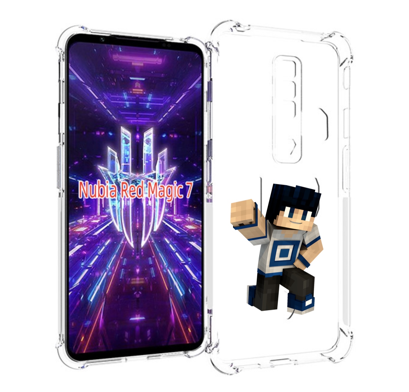 

Чехол MyPads Minecraft-1 для ZTE Nubia Red Magic 7, Прозрачный, Tocco