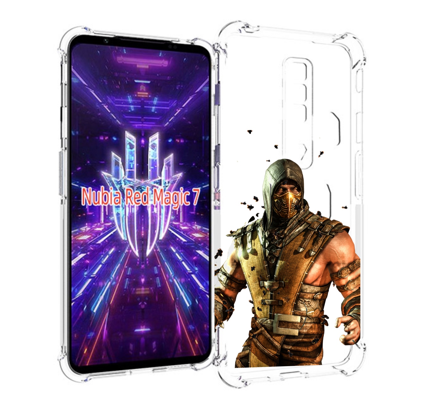 

Чехол MyPads Mortal Kombat scorpion для ZTE Nubia Red Magic 7, Прозрачный, Tocco