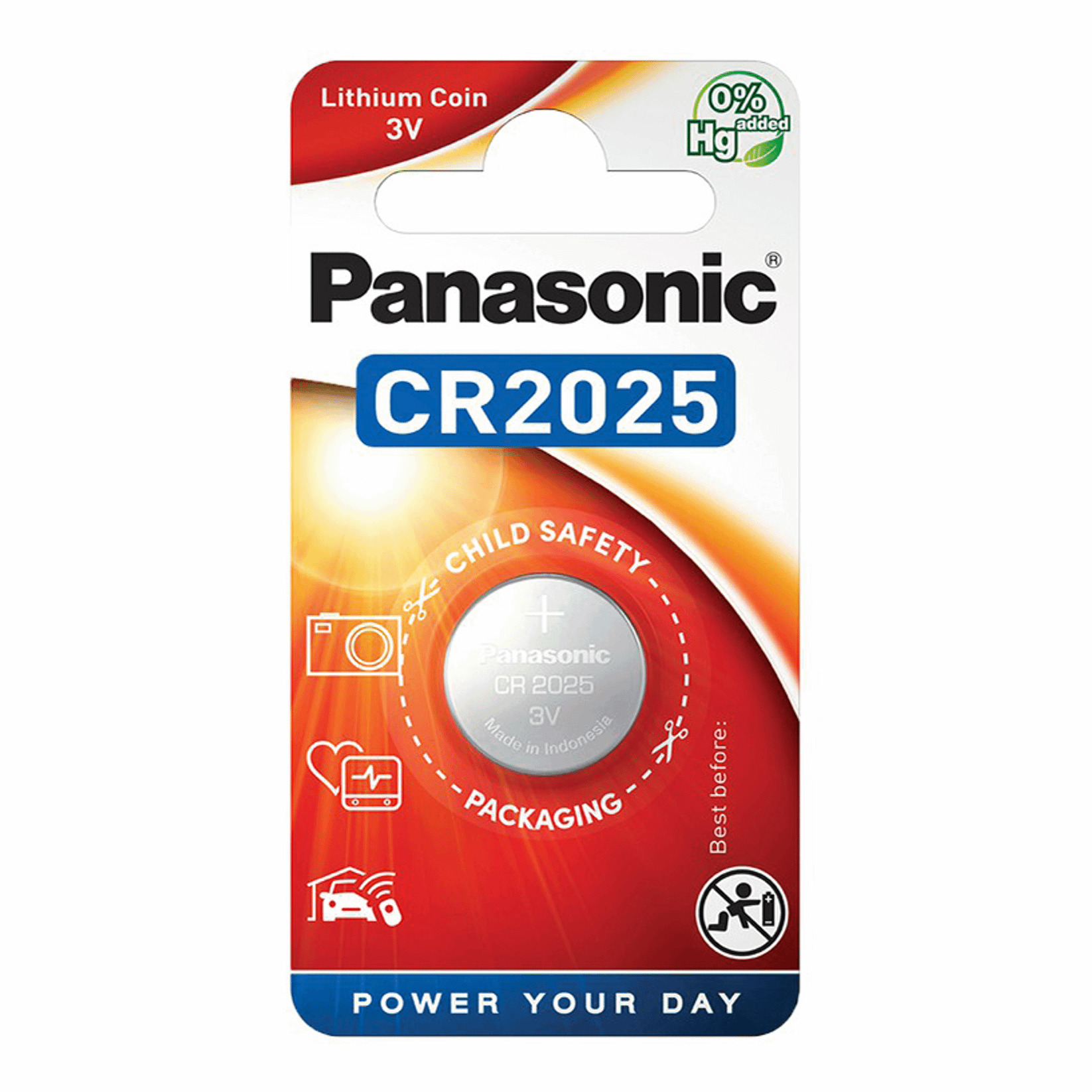 

Батарейка Panasonic Lithium Power CR2025 / 3В / 3V / в блистере 1 штука