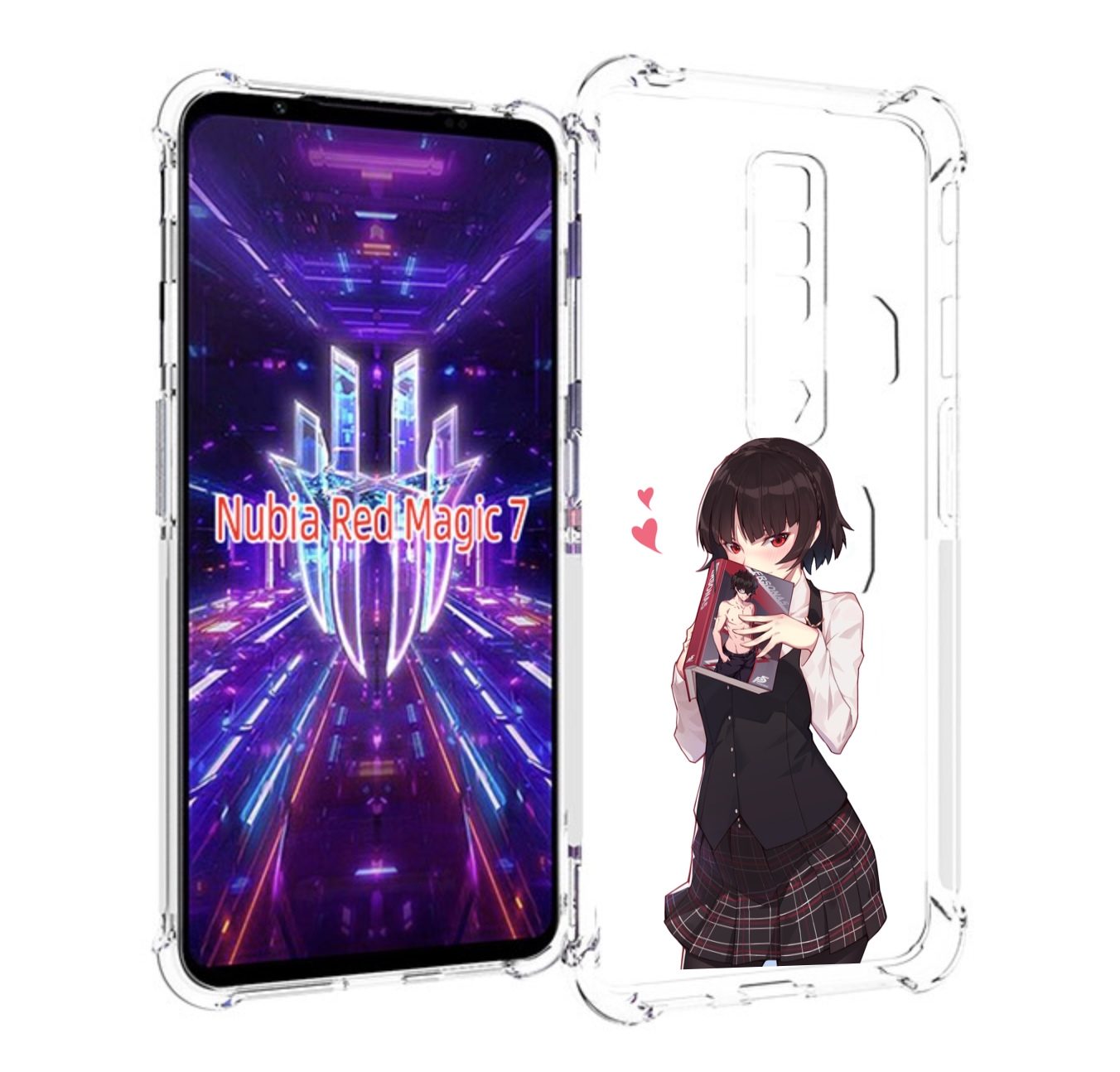 

Чехол MyPads Persona 5 - Makoto Niijima для ZTE Nubia Red Magic 7, Прозрачный, Tocco