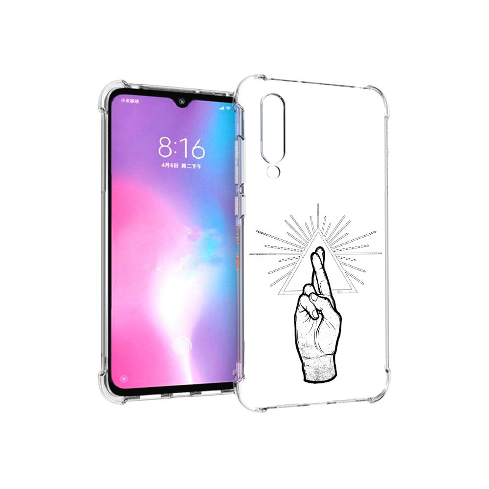 

Чехол MyPads Tocco для Xiaomi Mi CC9 черно белая рука (PT134127.292.681), Прозрачный, Tocco