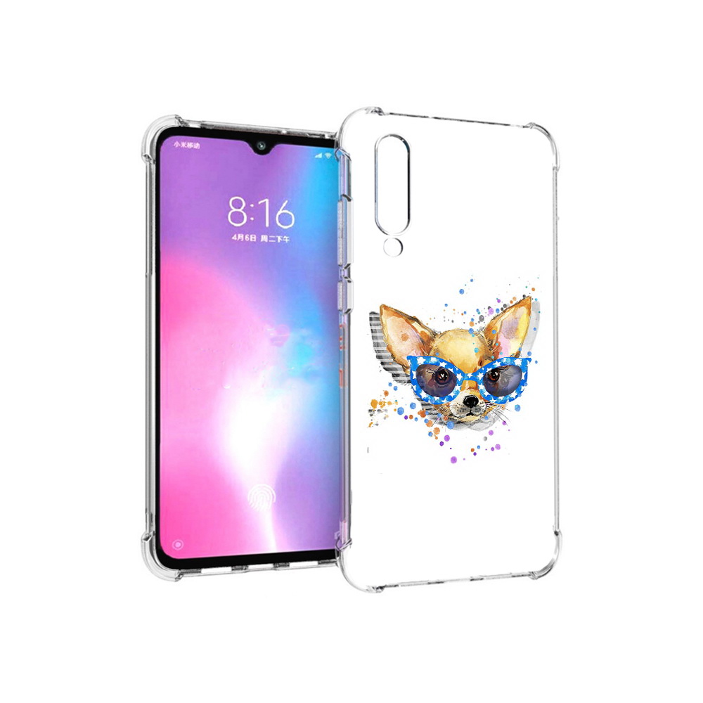 

Чехол MyPads Tocco для Xiaomi Mi CC9 чихуа-хуа в очках (PT134127.292.691), Прозрачный, Tocco