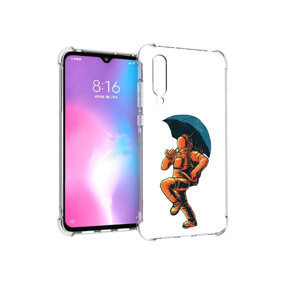 

Чехол MyPads Tocco для Xiaomi Mi CC9 шагающий космонавт с зонтом (PT134127.292.695), Прозрачный, Tocco