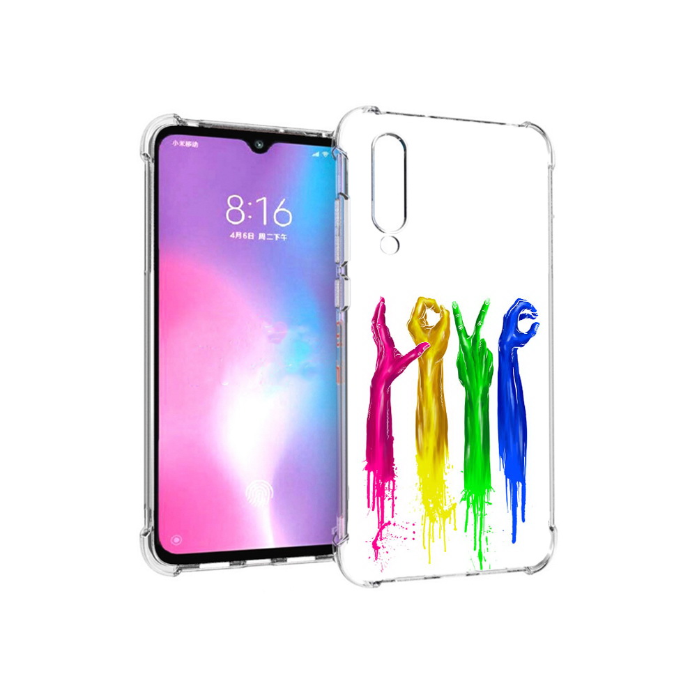 

Чехол MyPads Tocco для Xiaomi Mi CC9 яркие руки love (PT134127.292.707), Прозрачный, Tocco
