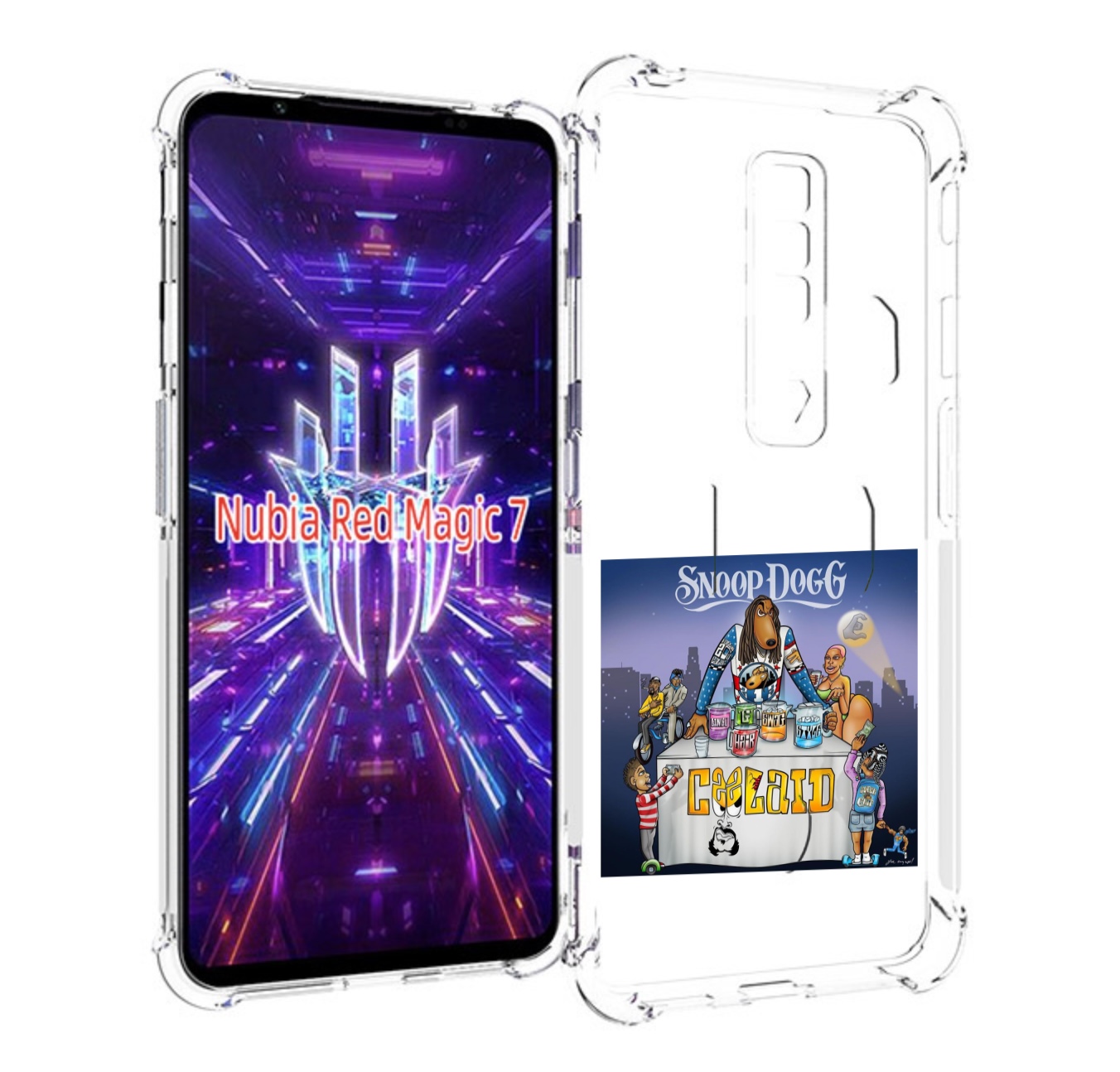 

Чехол MyPads Snoop Dogg COOLAID для ZTE Nubia Red Magic 7, Прозрачный, Tocco