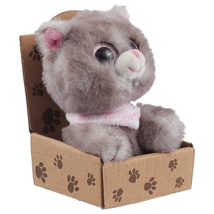 

Мягкая игрушка «Кот» в крафт-коробке, 13 см, Серый