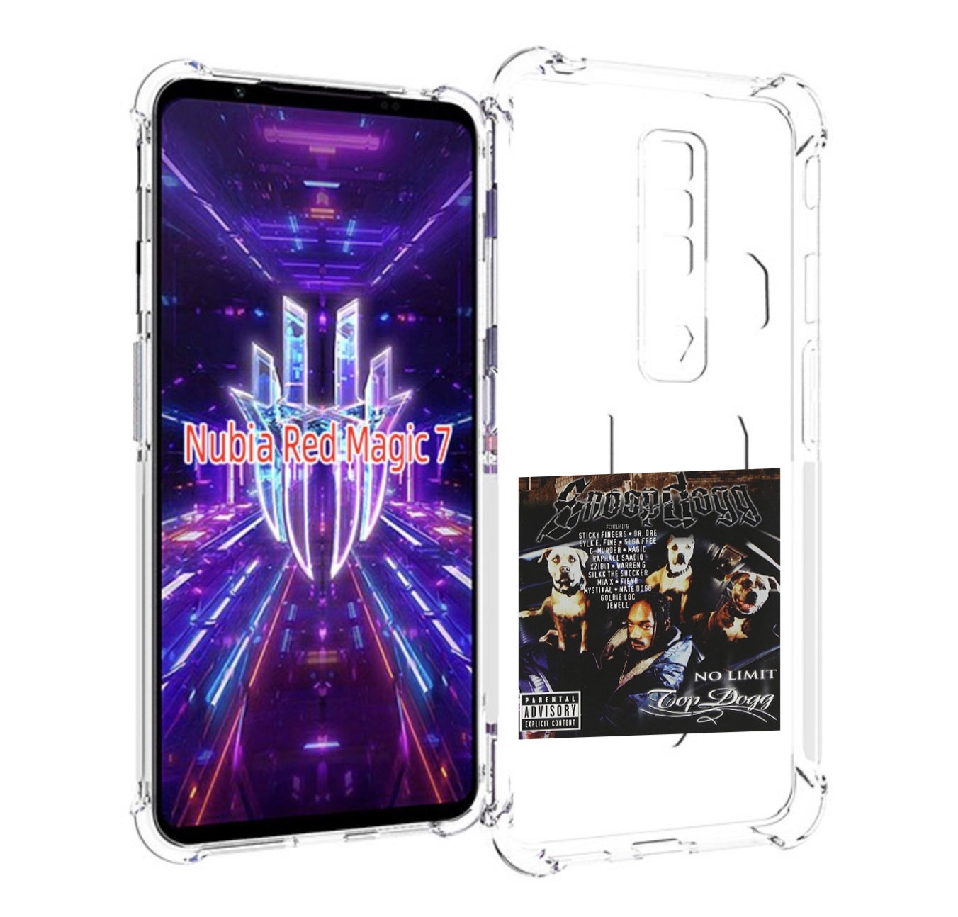 

Чехол MyPads Snoop Dogg No limit top dogg для ZTE Nubia Red Magic 7, Прозрачный, Tocco