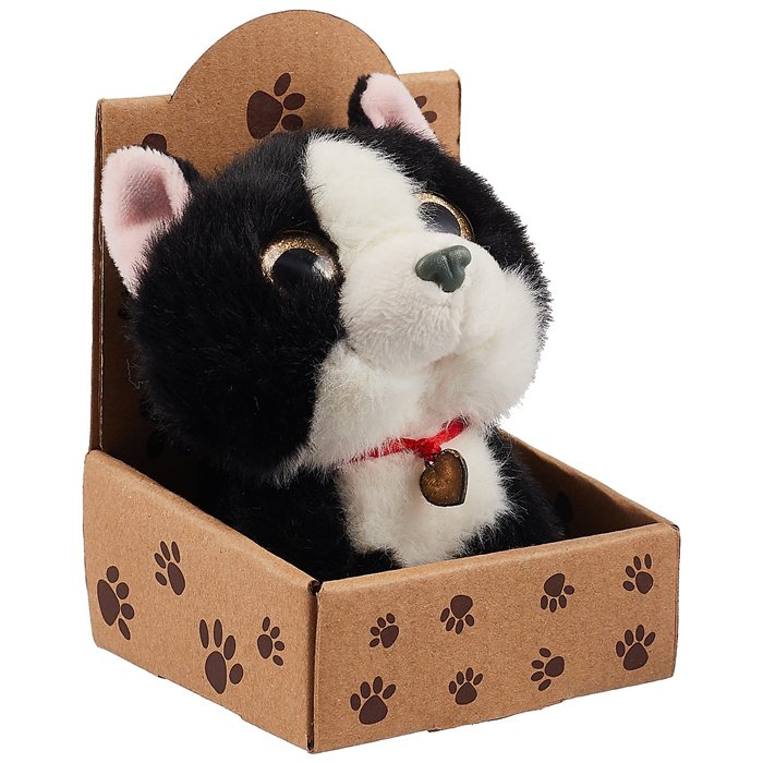 Котик черный в крафт коробке игрушка мягкая енотик в крафт коробке 12 01568 wb5472