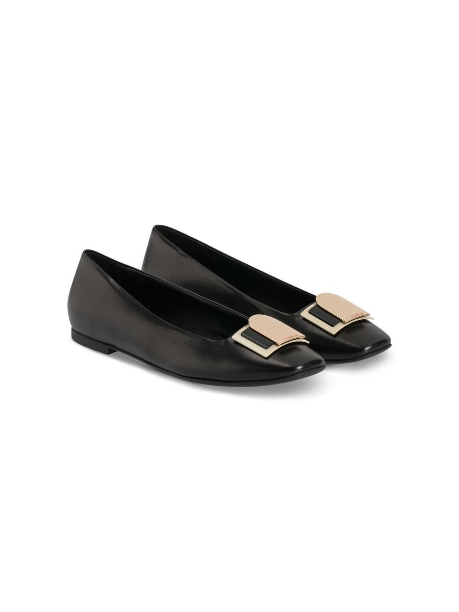 

Балетки женские Furla 1409724 черные 35 EU, Черный, 001409724