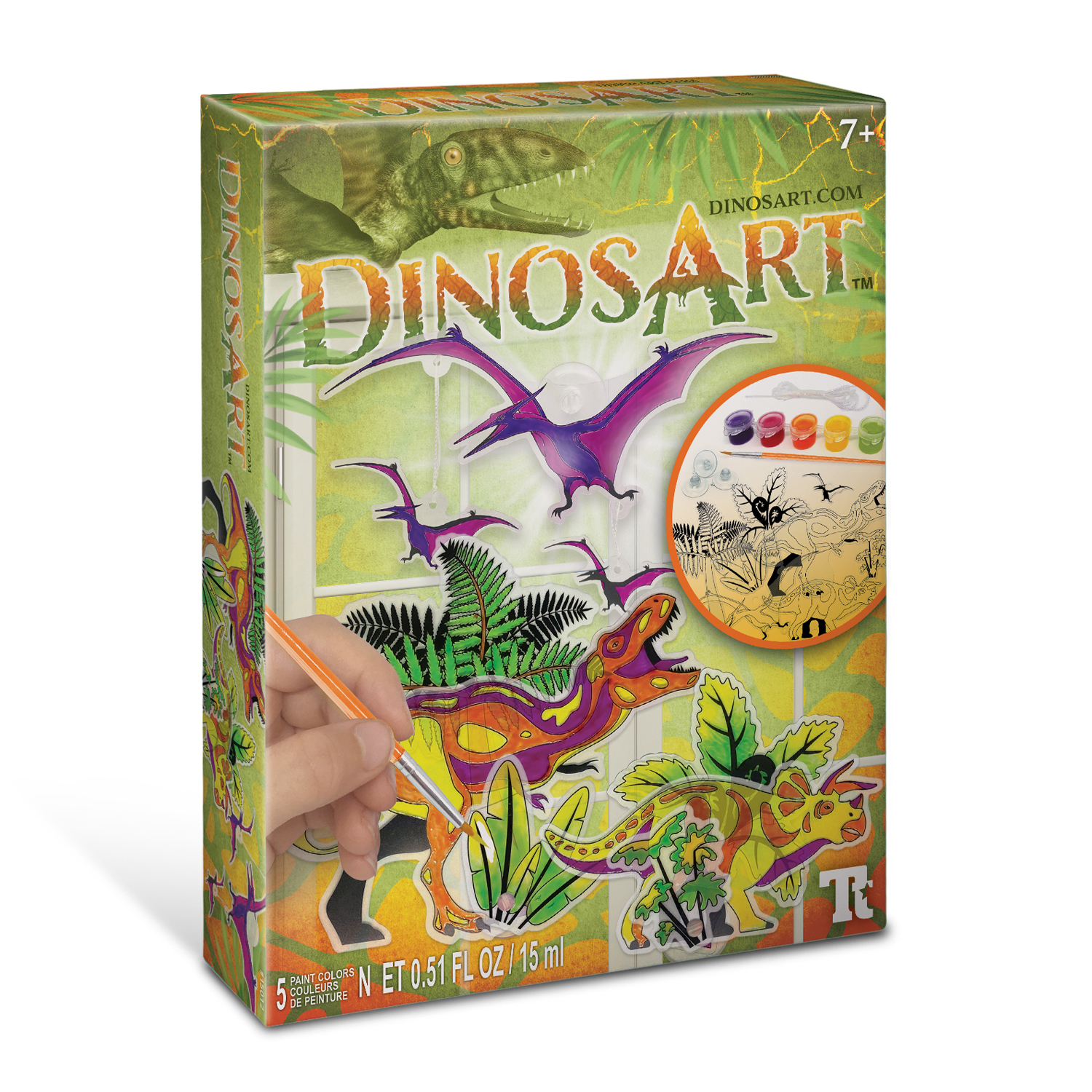 Серия Dino: Набор для творчества по созданию витражей DinosArt 15012_NSDA