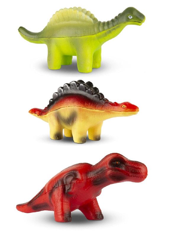 

Игрушка-антистресс Maxitoys 3 штуки Динозавры 15 см, Разноцветный, MT-GP0720210-0214-0217