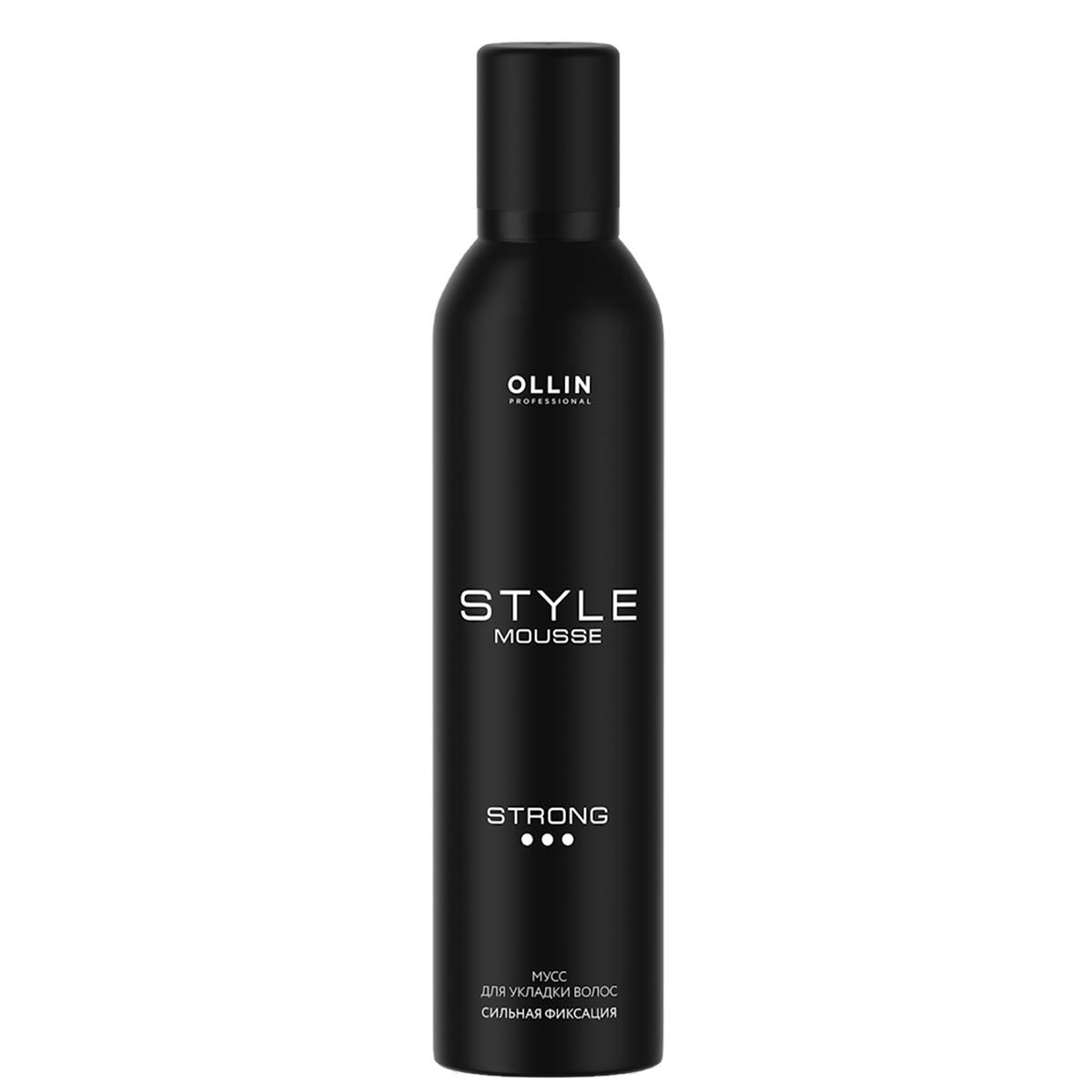 Мусс для волос Ollin Professional STYLE сильной фиксации 250 мл aravia professional мусс очищающий с успокаивающим действием 160 мл