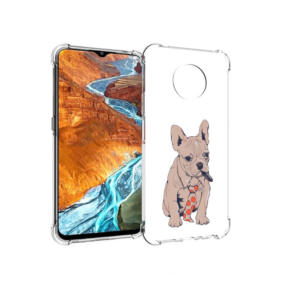 

Чехол MyPads Tocco для Nokia G300 бульдог с сигарой (PT224563.108.250), Прозрачный, Tocco