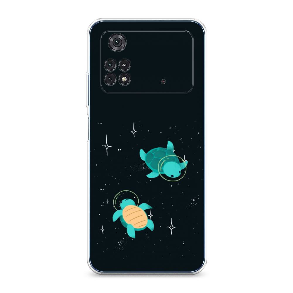 

Чехол Awog на Poco M4 Pro 4G "Черепашки космонавты", Разноцветный, 313050-4