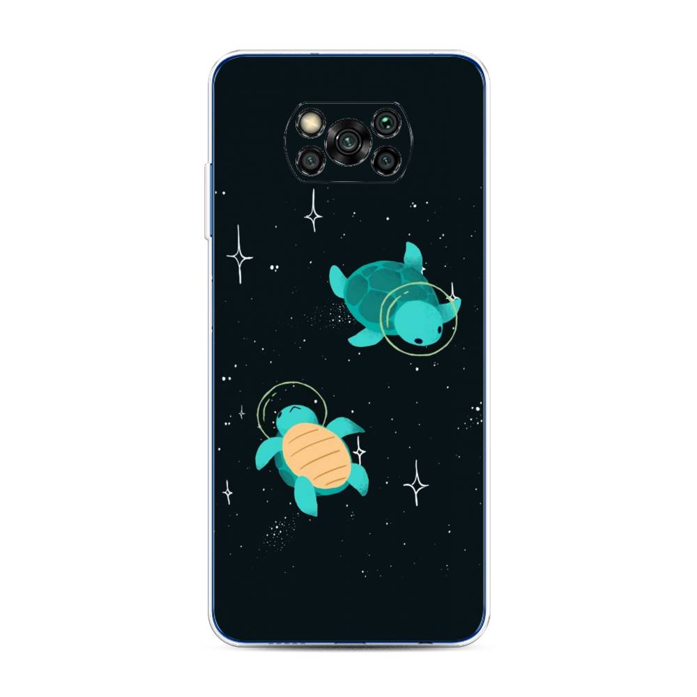 

Чехол Awog на Poco X3/X3 Pro "Черепашки космонавты", Разноцветный, 39250-4