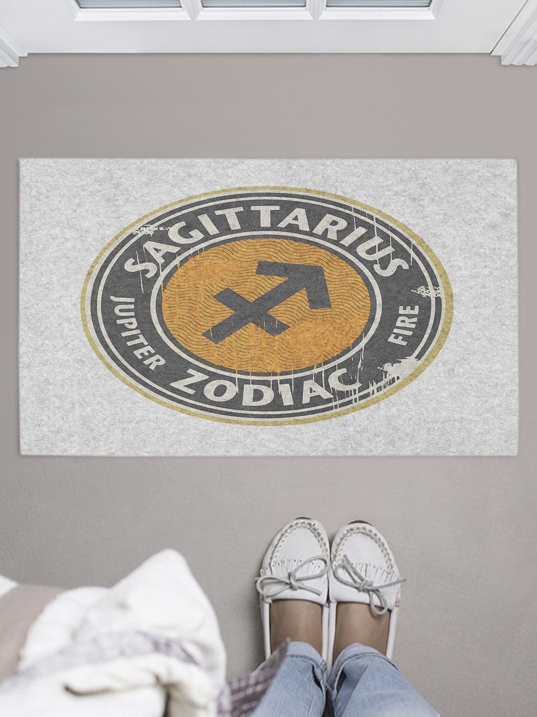 

Придверный коврик в прихожую для обуви, на резиновой основе, 75x45 см door_61073 JoyArty