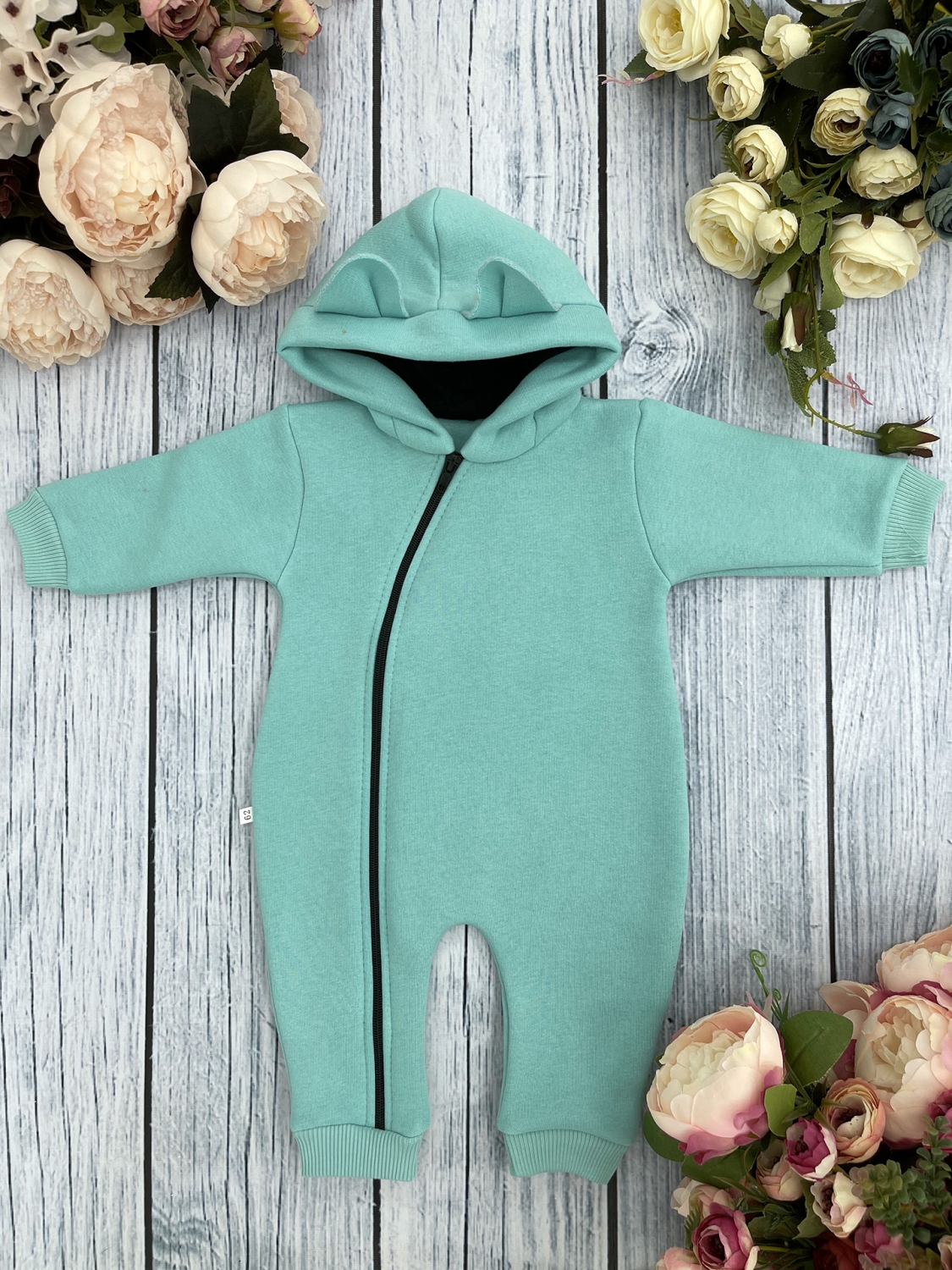 Комбинезон детский Стеша 308-Б, Бирюзовый, 62