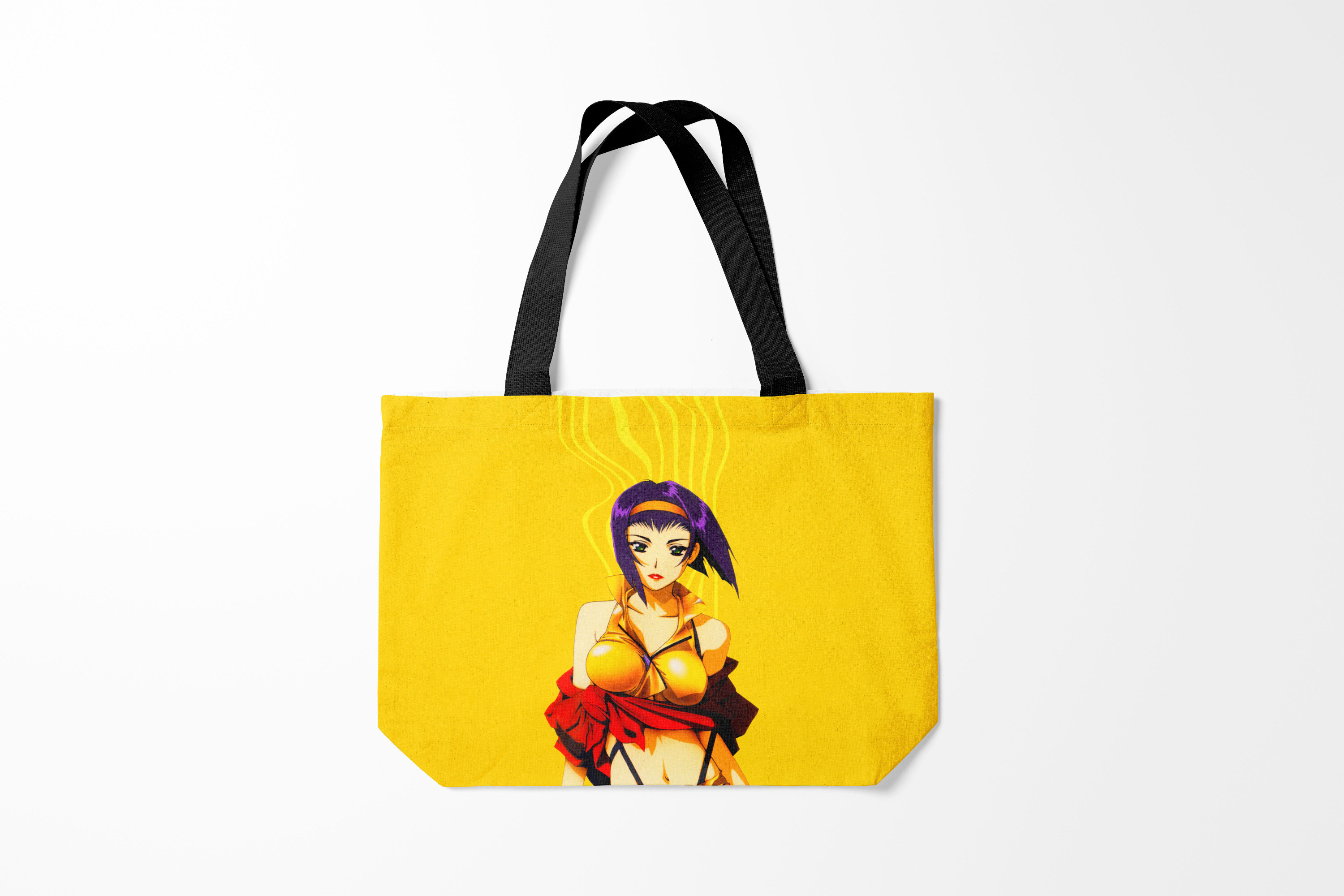 

Сумка шoппер унисекс Burnettie Cowboy Bebop Bebop. Фэй Валентайн, черный, Cowboy Bebop Bebop. Фэй Валентайн