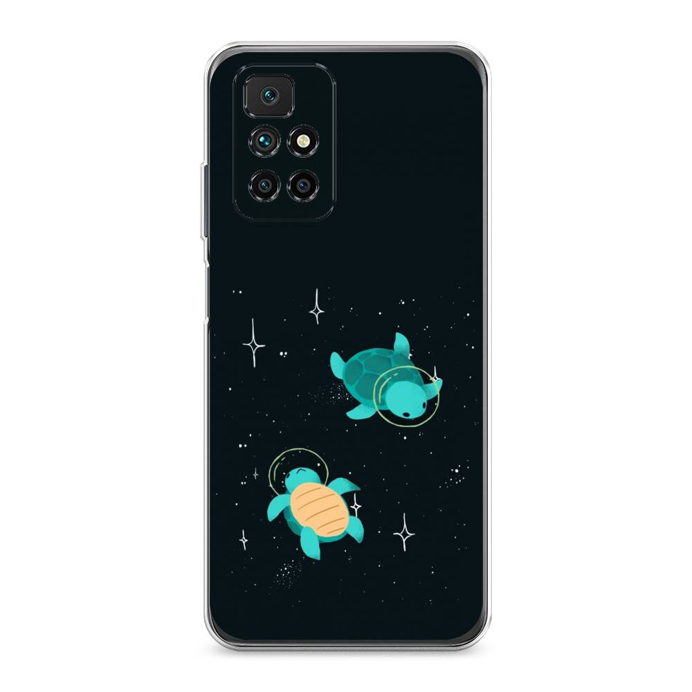 

Чехол Awog на Xiaomi Redmi 10 "Черепашки космонавты", Разноцветный, 311350-4