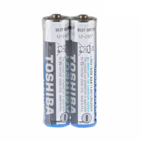Батарейка TOSHIBA Alkaline / 1.5 В / AAA (LR03) 2 штуки в SR