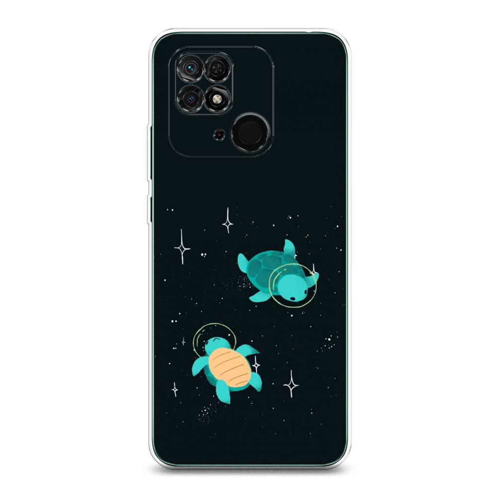 

Чехол Awog на Xiaomi Redmi 10C "Черепашки космонавты", Разноцветный, 313450-4