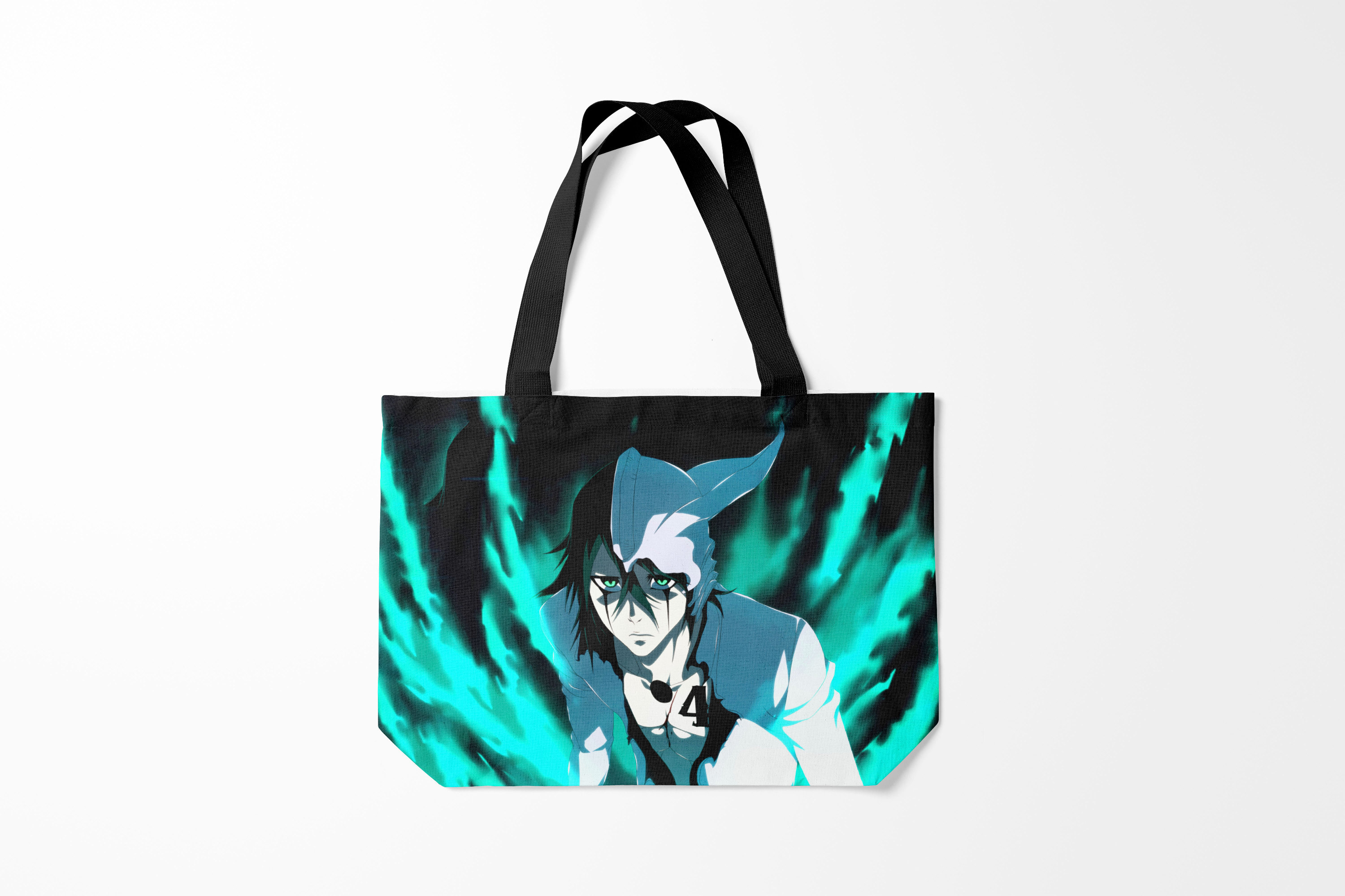 

Сумка шoппер унисекс Burnettie Bleach Улькиорра Сифер Ulquiorra, зеленый, Bleach Улькиорра Сифер Ulquiorra