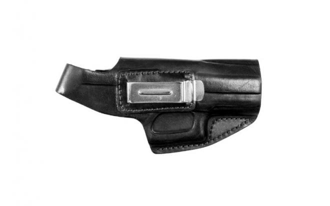

Кобура Holster поясная для Glock-19, модель Kz (черный, кожа)