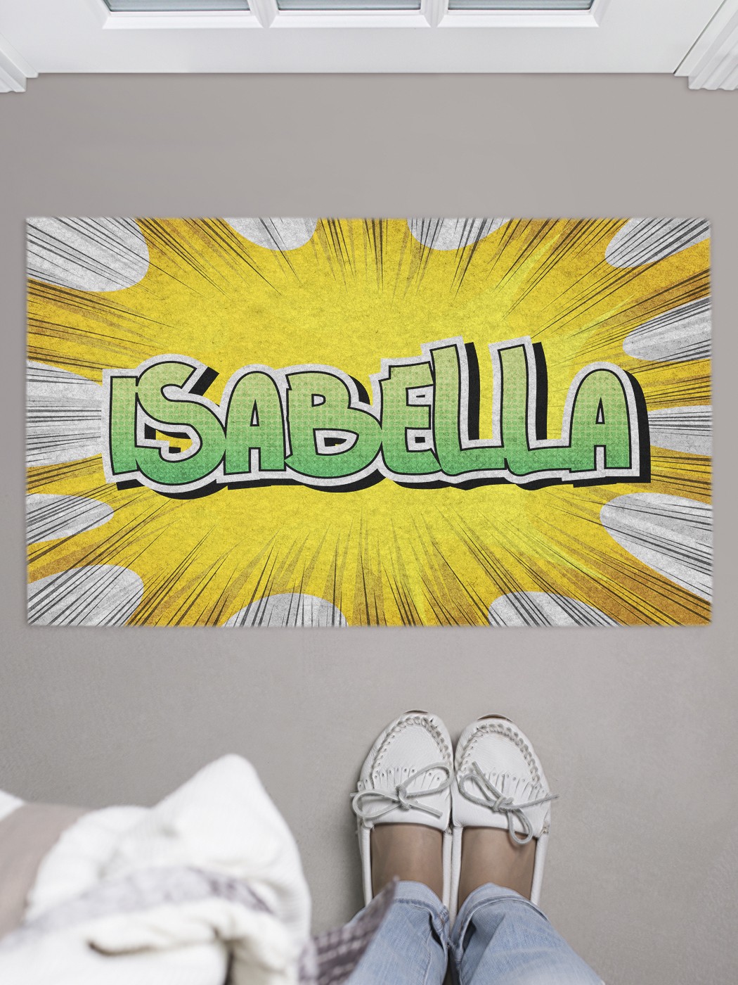 

Придверный коврик в прихожую для обуви, на резиновой основе, 75x45 см door_61217 JoyArty