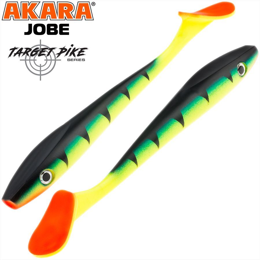 

Силиконовая приманка Akara Jobe Target Pike Big Bait J200-25-F2 2 шт, Jobe Target Pike Big Bait