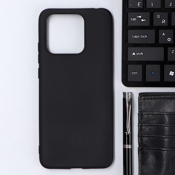 

Чехол Innovation, для Xiaomi Redmi 10C, силиконовый, матовый, черный