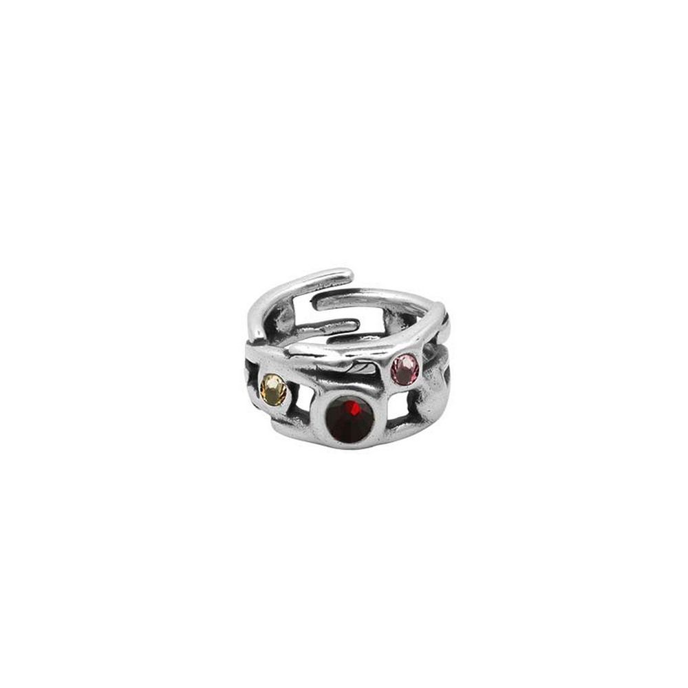 

Кольцо из бижутерного сплава с swarovski р.17.5 Ciclon CN-223500-красн, CN-223500-красн