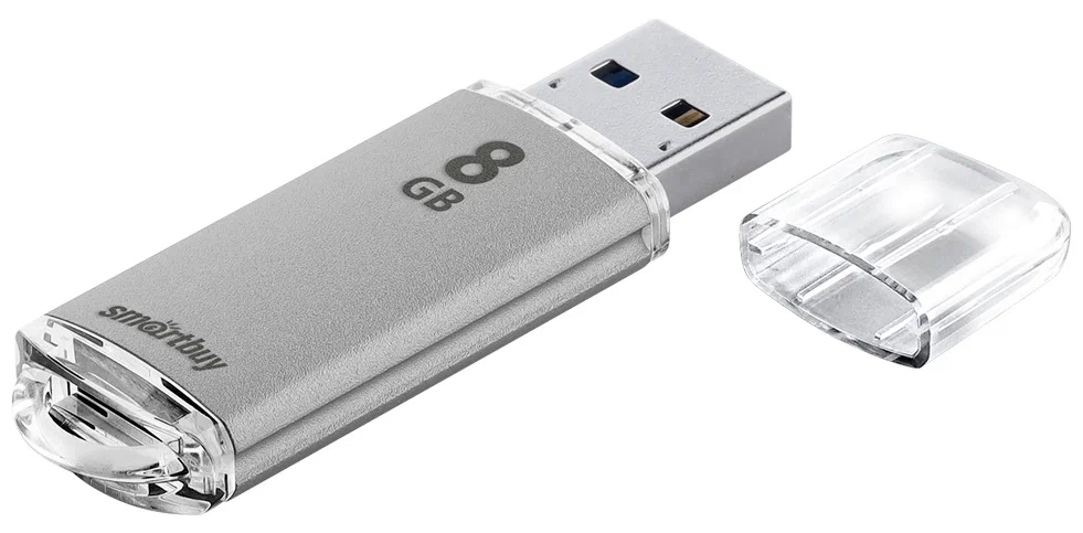 

Флешка Smartbuy V-Cut 8Gb Silver SB8GBVC-S