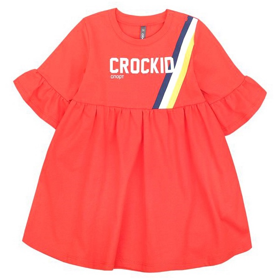 

Платье детское CROCKID цв.красный ,р.74, КР 5496