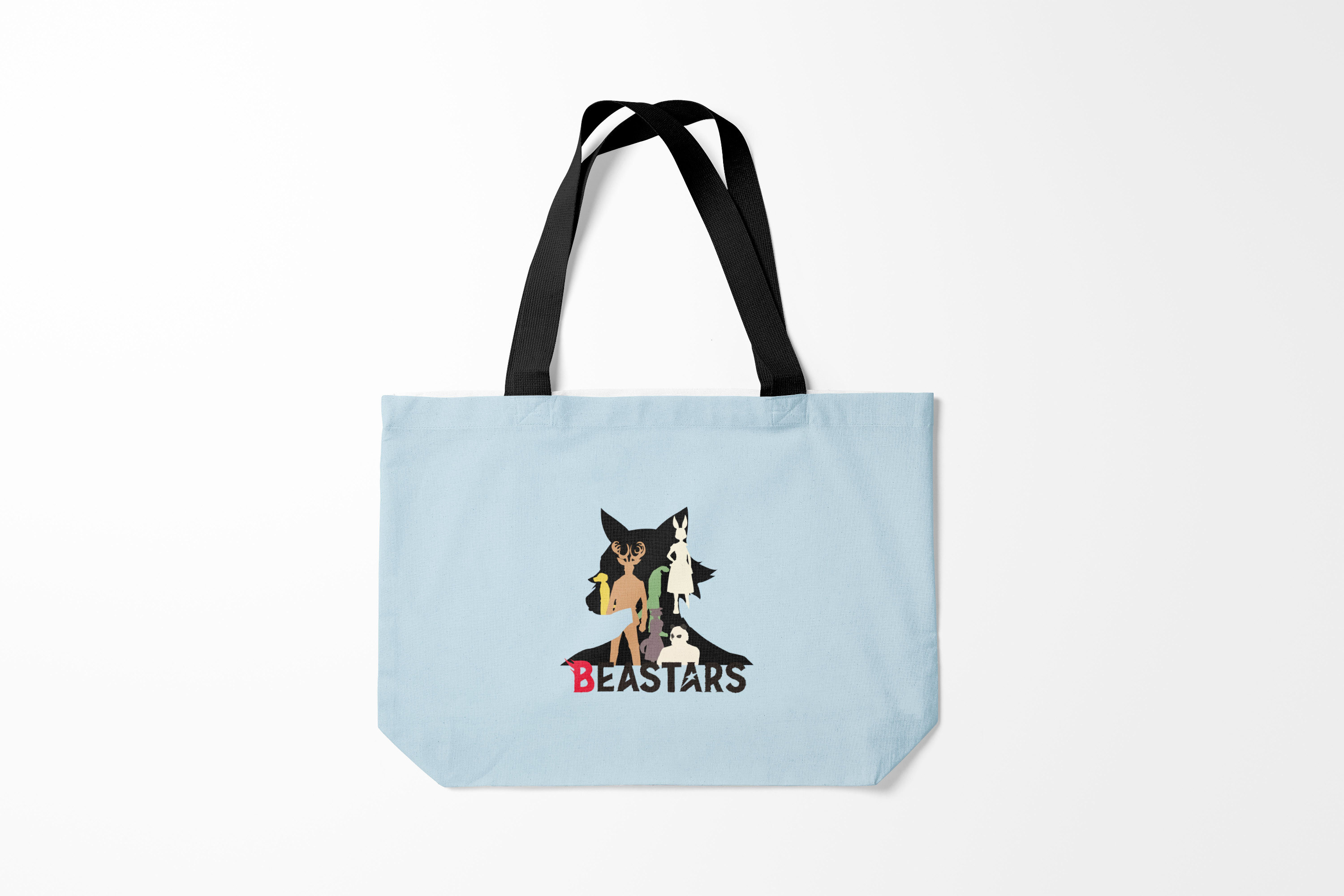 

Сумка шoппер унисекс Burnettie Beastars All, черный, Beastars All